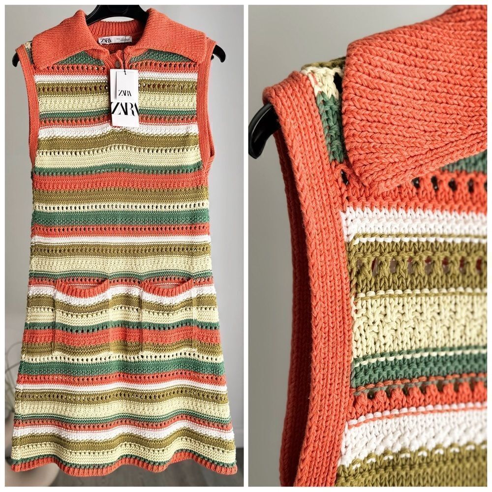 Zara STRIPED KNIT DRESS
MULTICOLORED
